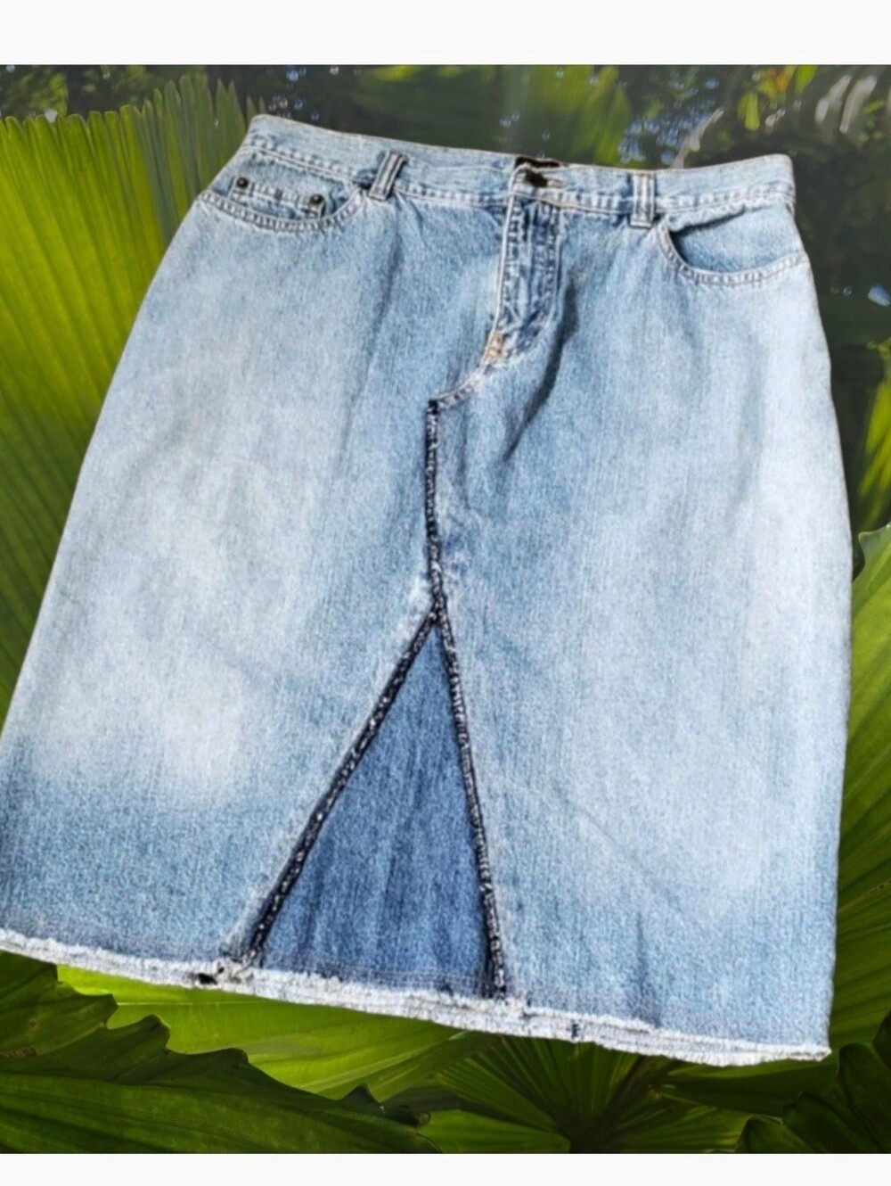 Two Toned Jean Skirt Size 10 NY JEANS